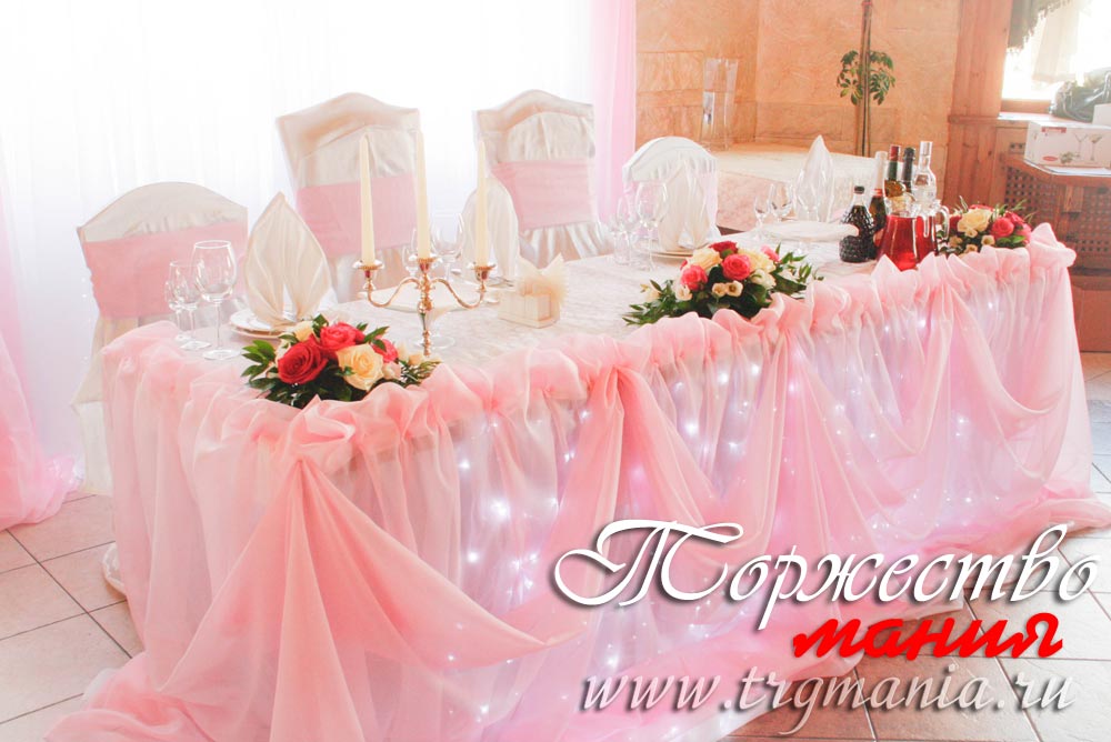 Малиново-розовая свадьба